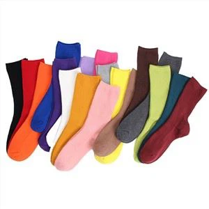 Calcetines largos para mujer Colores sólidos
