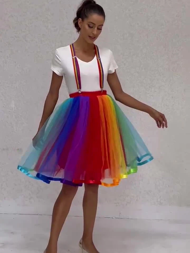 Girl's Red Christmas Tutu Dress